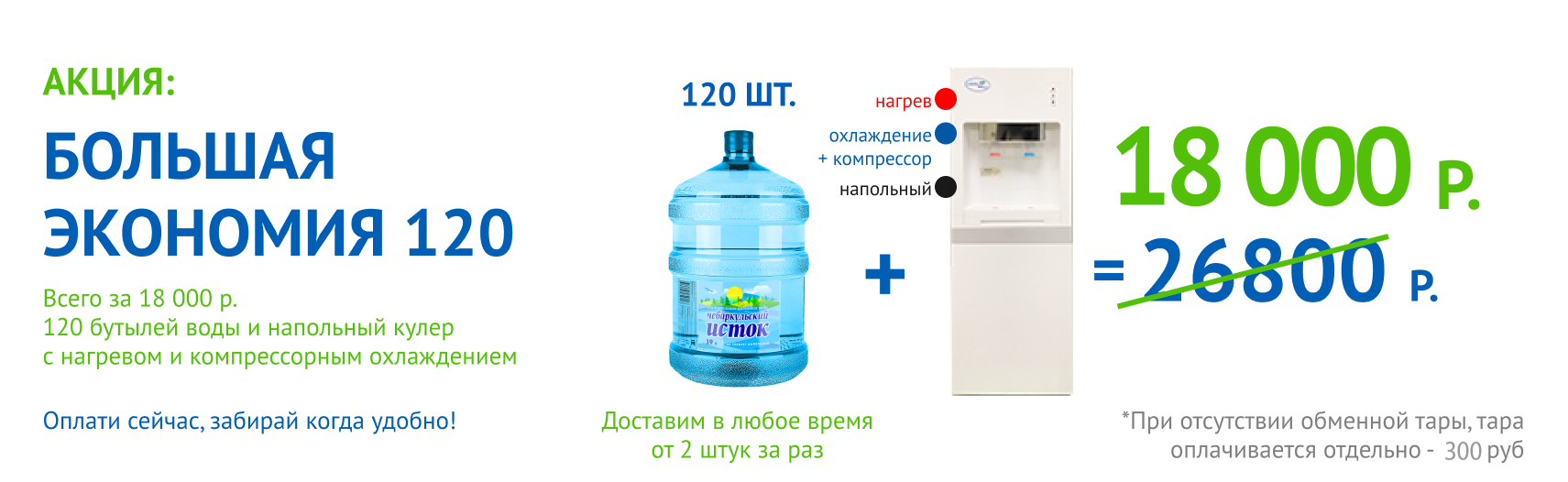 Чебаркульский исток — доставка бутилированной воды в Челябинске